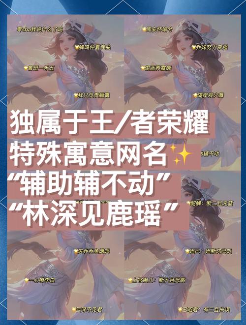 王者荣耀比较皮又撩人的名字比较撩人的游戏名