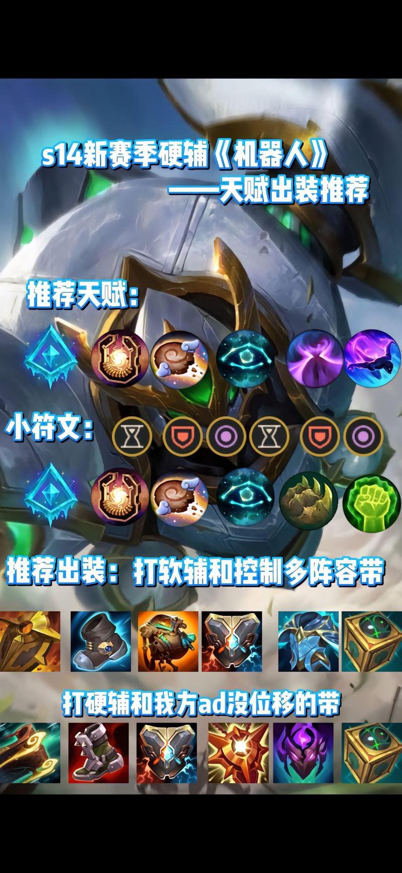 LOLs4AP蒸汽机器人上单出装天赋符文。