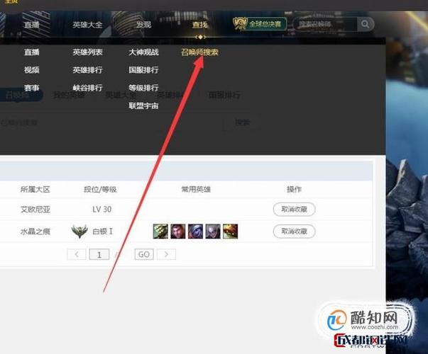 英雄联盟战绩查询