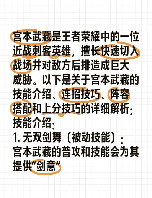 王者荣耀新手怎么玩宫本武藏