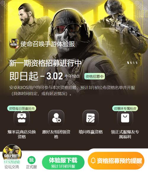 使命召唤手游体验服建议怎么写