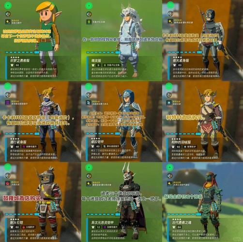 塞尔达传说王国之泪新增套装有哪些-塞尔达传说王国之泪套装一览