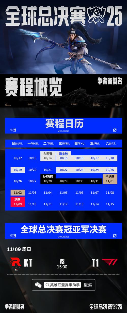 25年英雄联盟全球总决赛时间