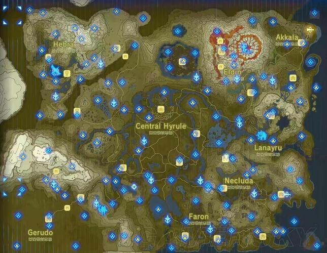 塞尔达传说荒野之息全神庙地图