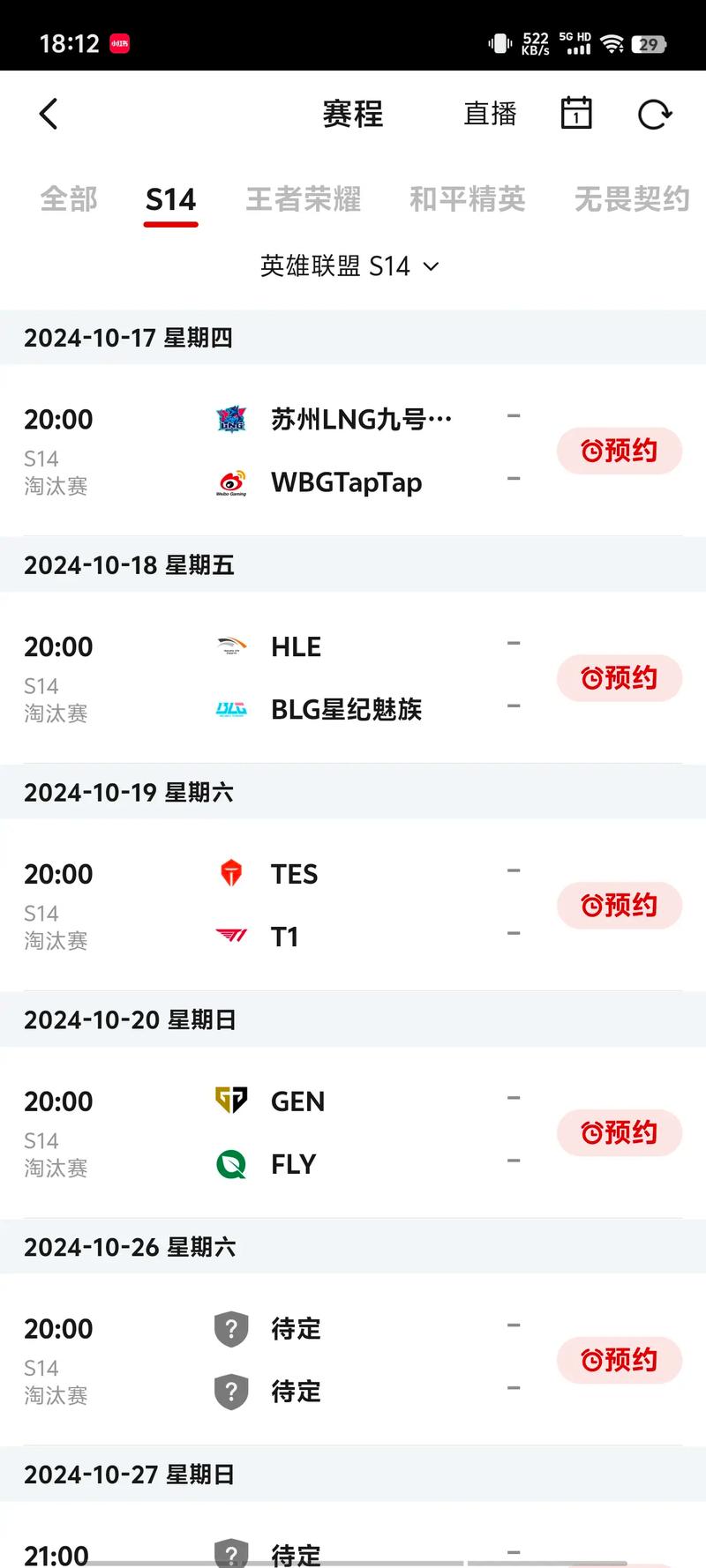 中国哪几个队参加s14了
