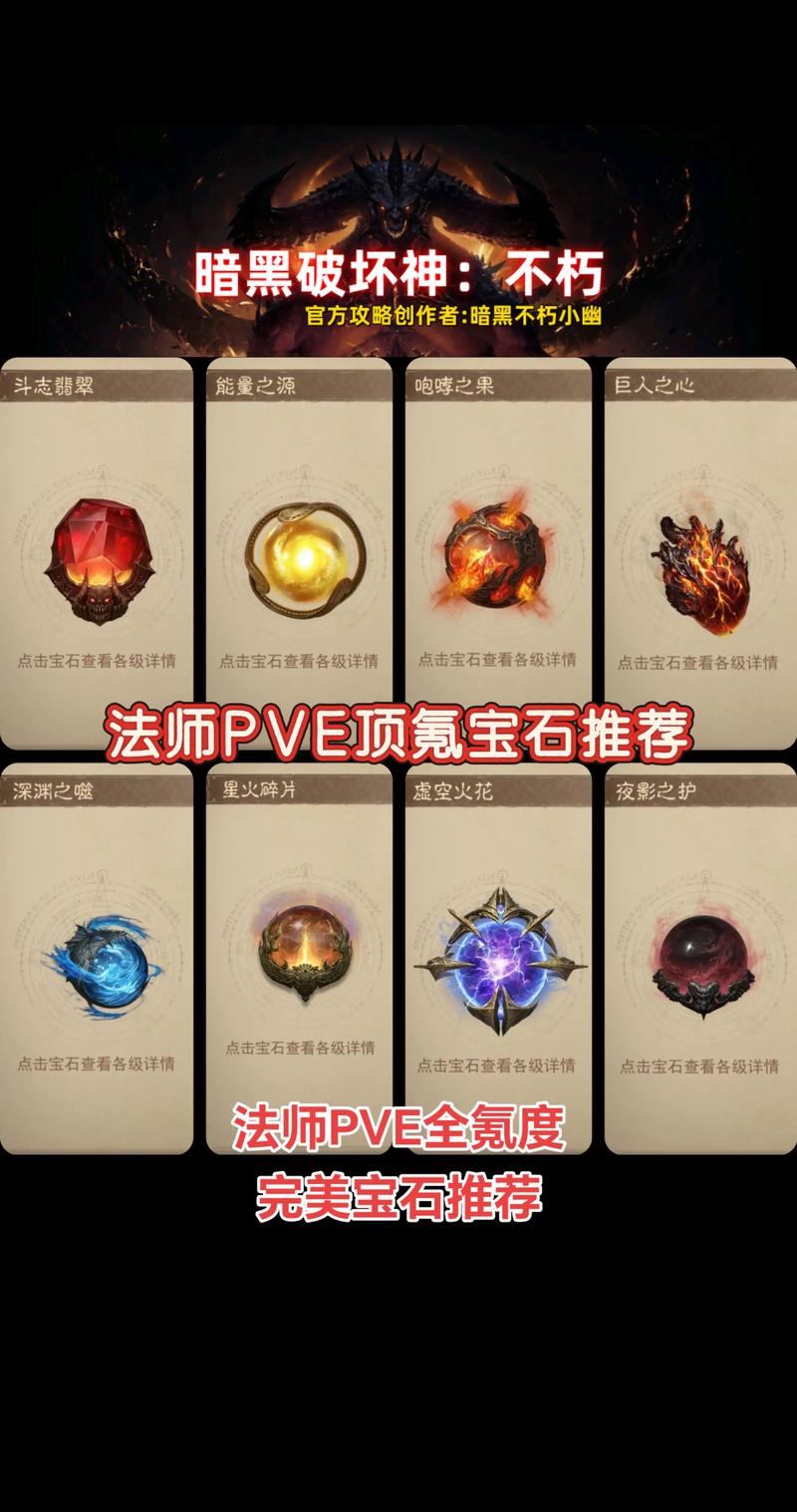 暗黑不朽死灵法师宝石打造顺序