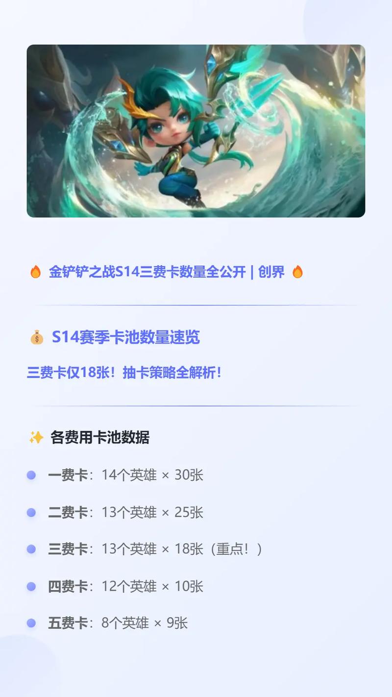 3费卡一个英雄有多少张