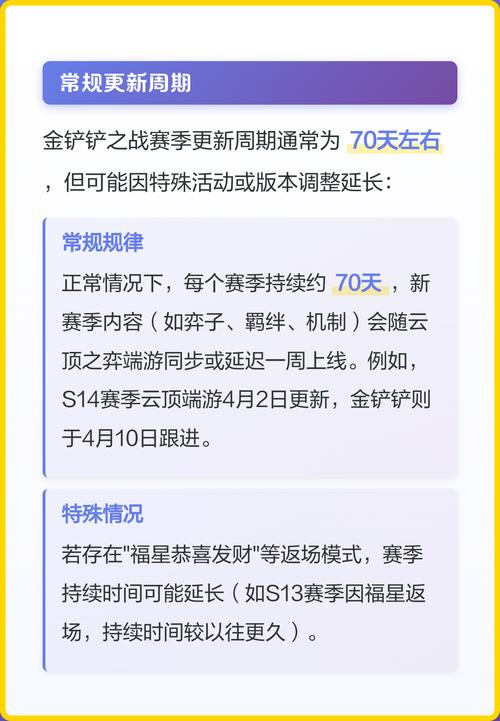 金铲铲每次新赛季多久恢复正常