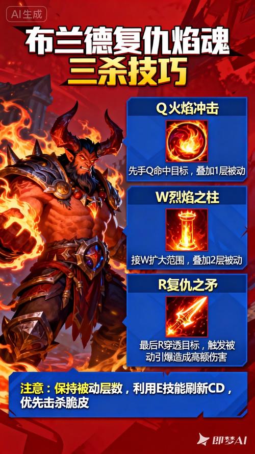 LOL复仇焰魂布兰德怎么玩的厉害攻略(2)