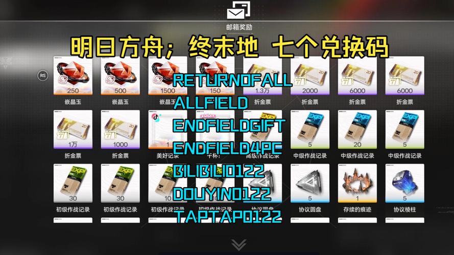 明日方舟永久礼包码2021