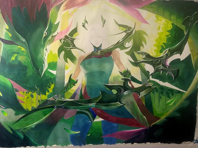 lol寒冰艾希的神龙尊者原画作者是谁?
