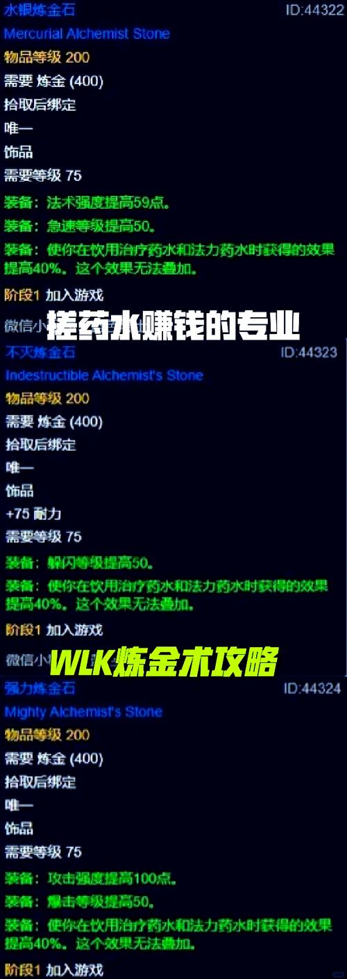 魔兽炼金术士攻略,魔兽炼金攻略大全,技巧全公开!