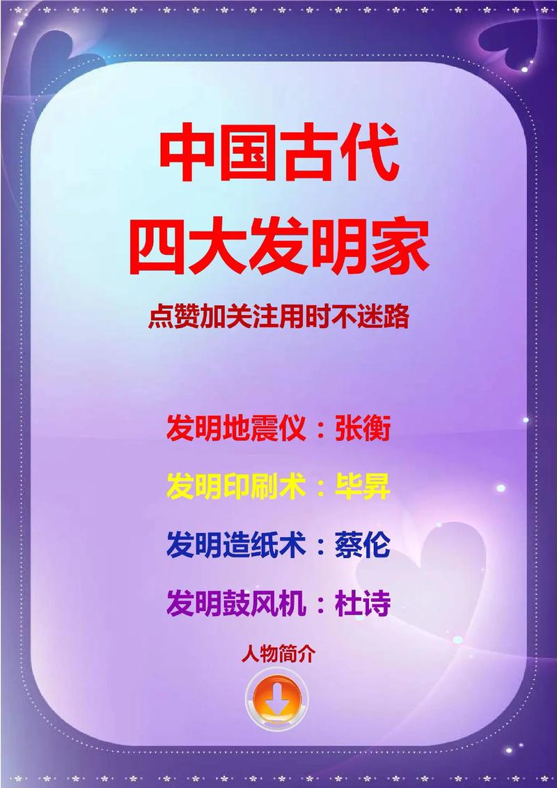 四大发明家是谁