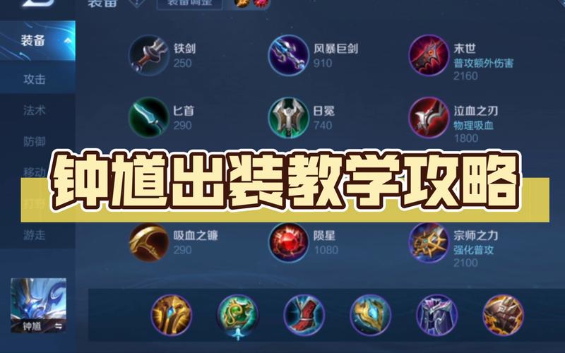 王者荣耀钟馗出装及铭文分享!