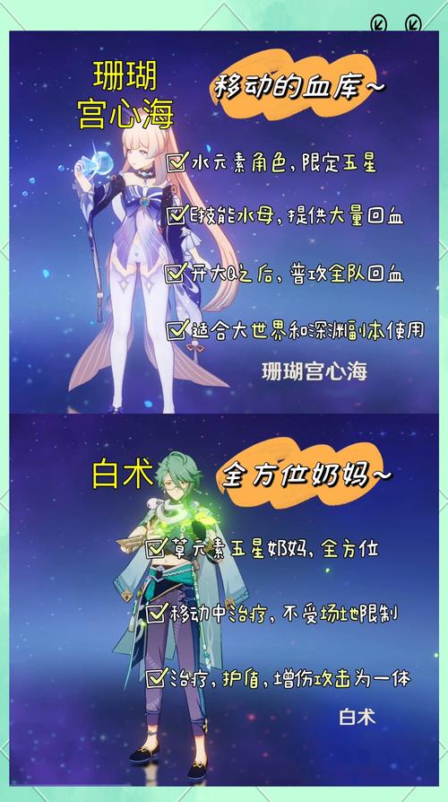 原神五个奶妈该选谁