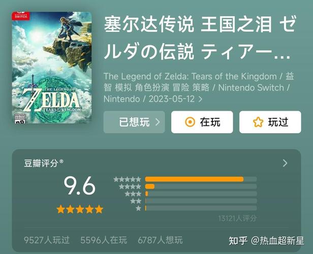 独占游戏之战继续!《塞尔达传说王国之泪》M站评分遭差评轰炸