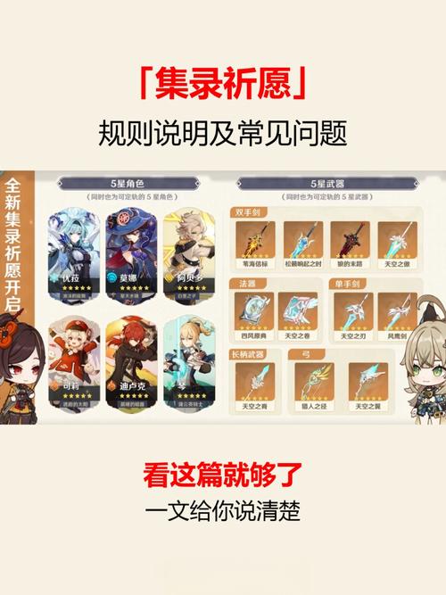 《原神》祈愿保底规则是什么?