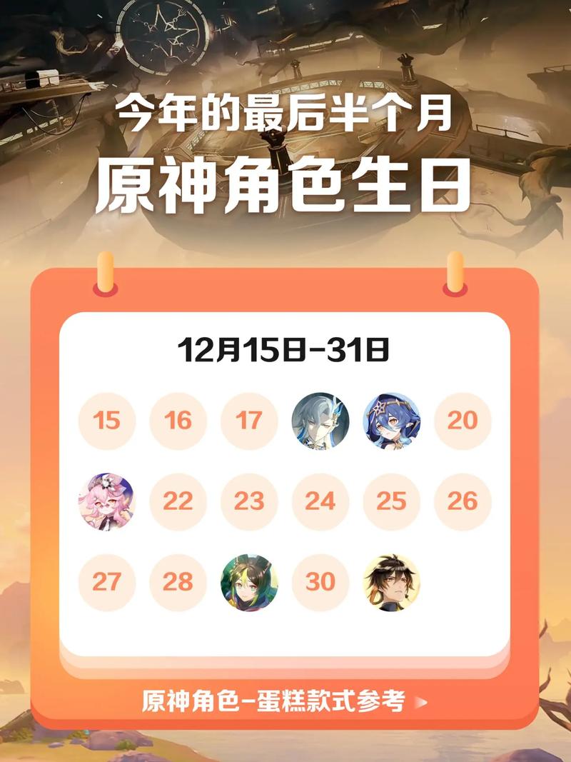 原神角色生日大全:1-12月份生日角色有哪些