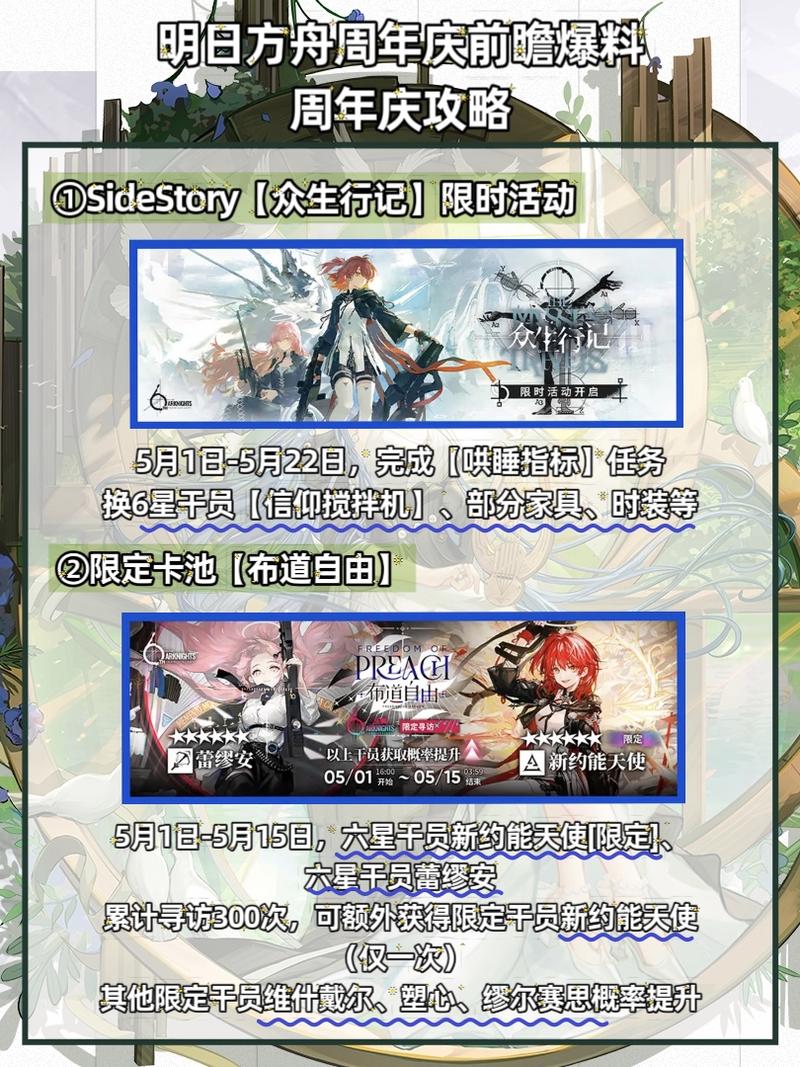 《明日方舟》四周年庆活动时间介绍