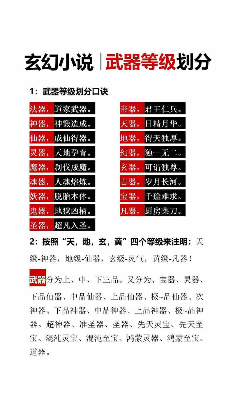 《凡人修仙传》里的法宝等级是怎么排?