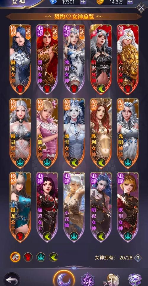 女神联盟的英雄介绍