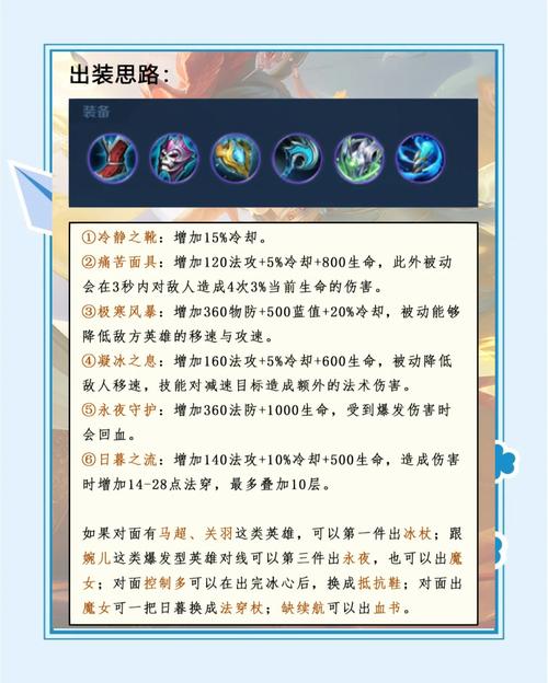 王者荣耀甄姬出装攻略