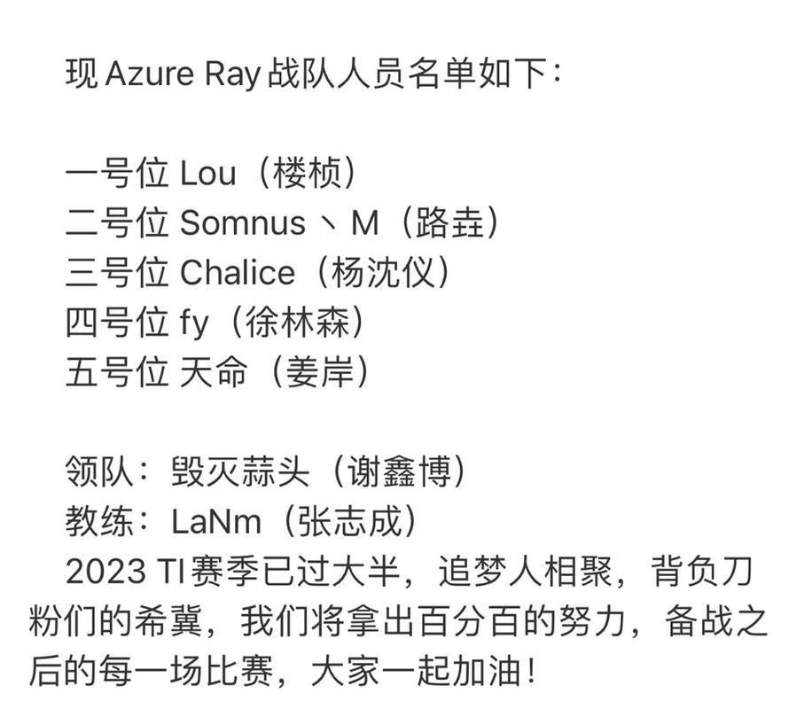 ar战队成员介绍