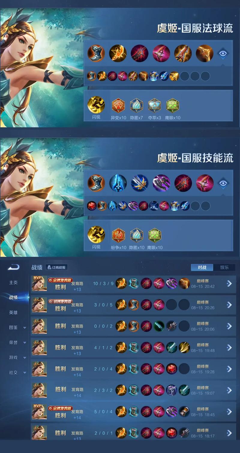 王者荣耀最强射手虞姬铭文(射手虞姬铭文最强搭配)
