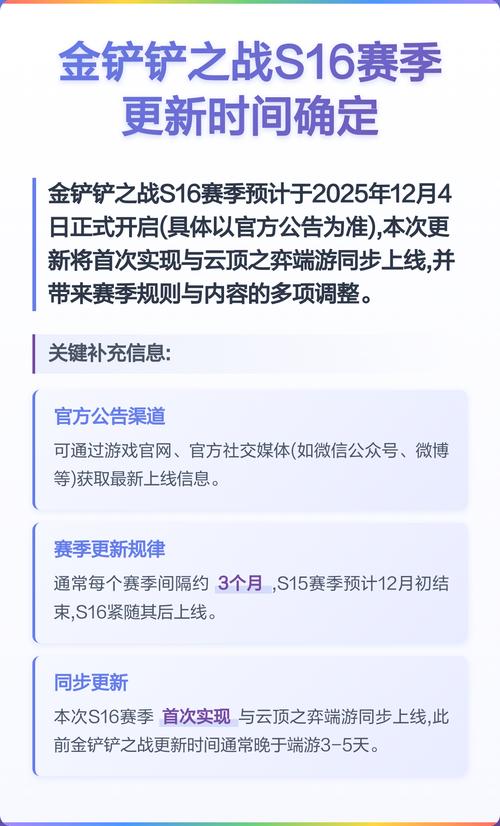 金铲铲s15更新时间几点