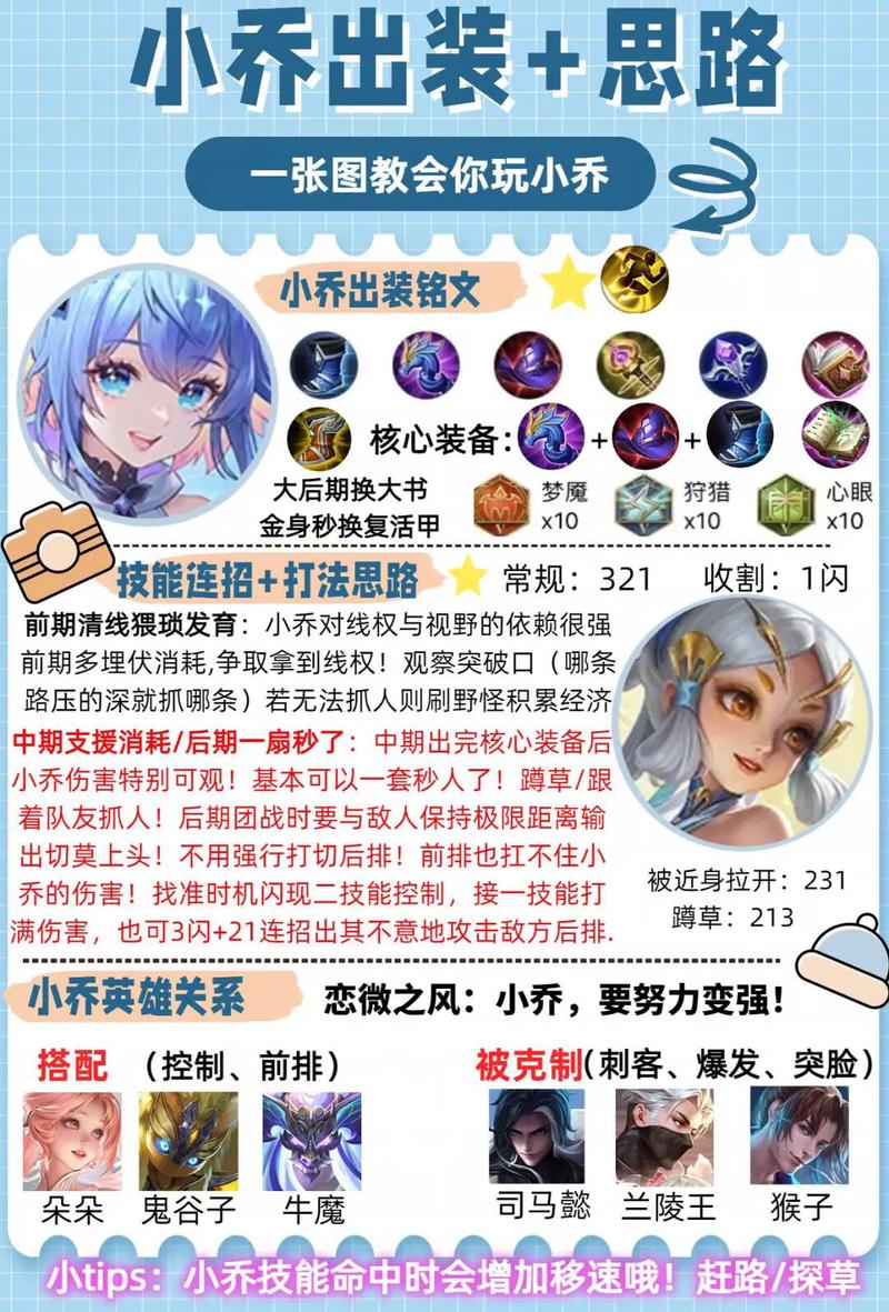 王者荣耀小乔输出最大化,细节和一些问题解析,别再231连招了
