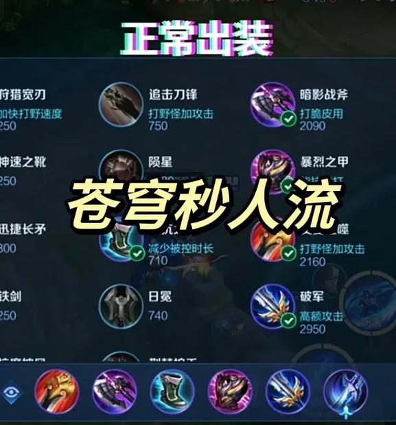 王者荣耀兰陵王,出装和技巧