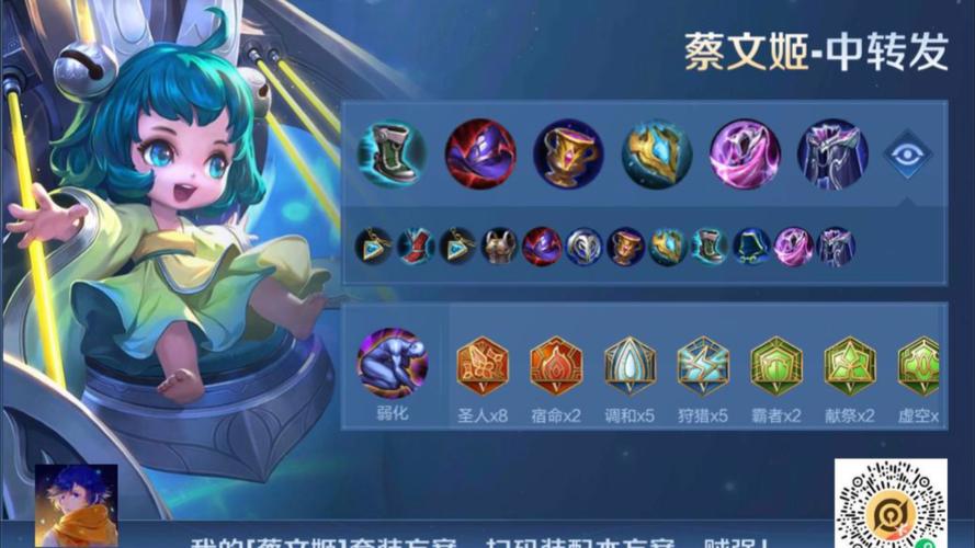 王者荣耀最新版本蔡文姬最强出装