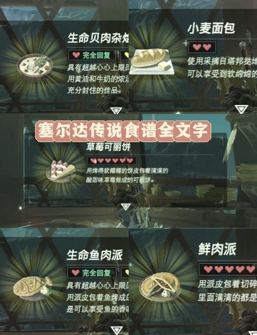 塞尔达防寒服烹饪配方