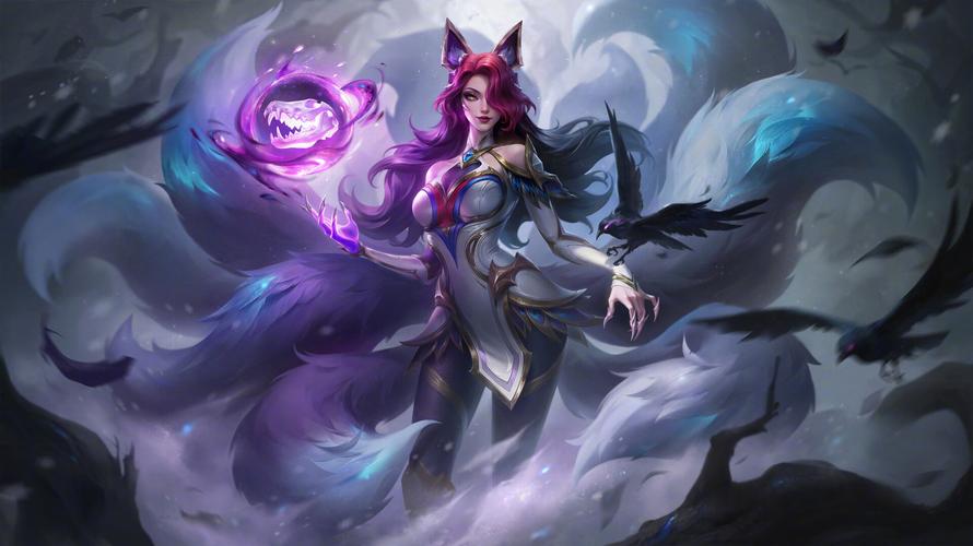 lol英雄联盟九尾妖狐魔女阿狸3440x14高清网盘资源分享